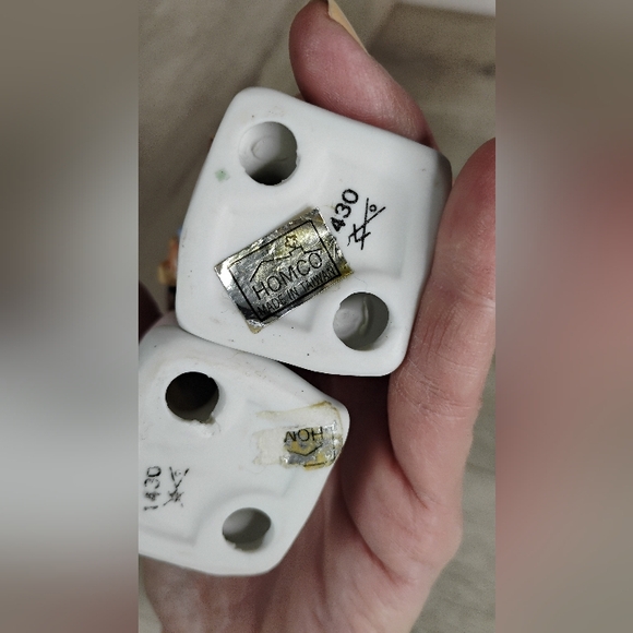 Vintage Homco 1430 Figurines "Children Ready For Bedtime" Ceramic Set Of 2 - Picture 11 of 11